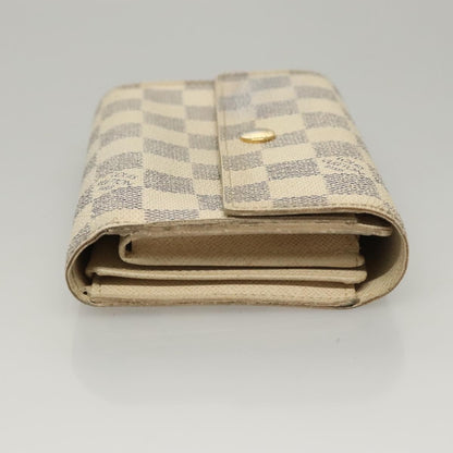 Louis Vuitton Alexandra Wallet Damier, WHITE, CANVAS, Wallets