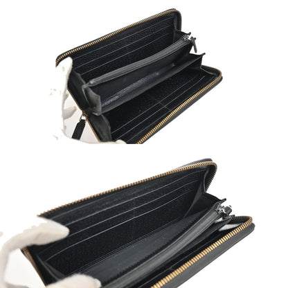 Gucci GG Marmont Zip Around Wallet Leather, BLACK, LEATHER, Wallets