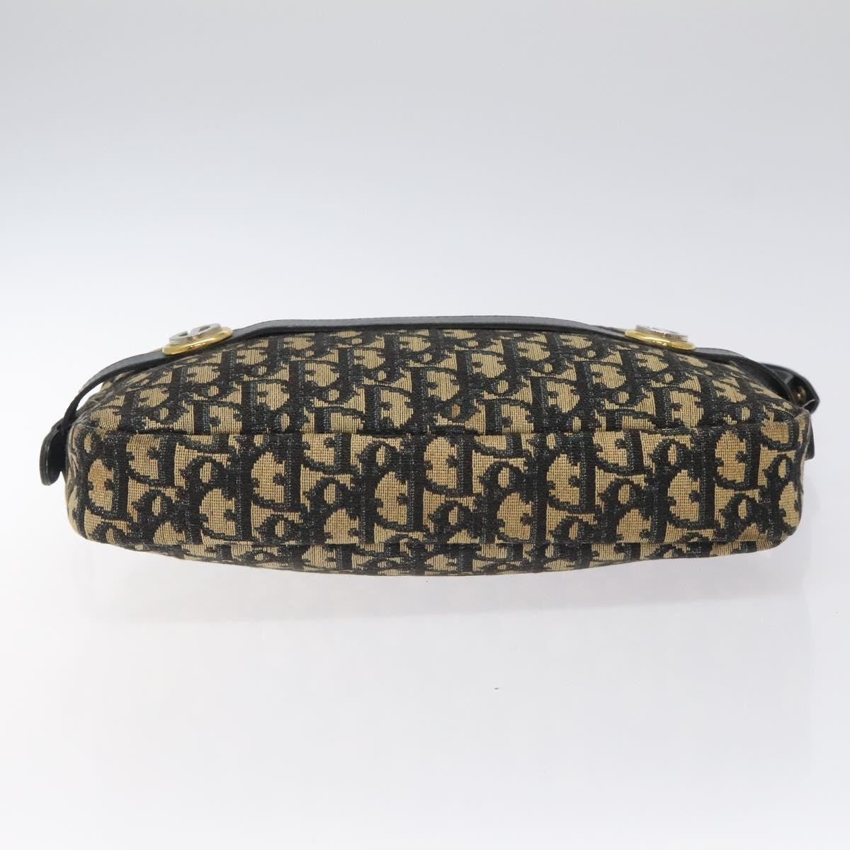 Christian Dior Vintage CD trotter Shoulder bag Canvas, NAVY, CANVAS, Shoulder bag