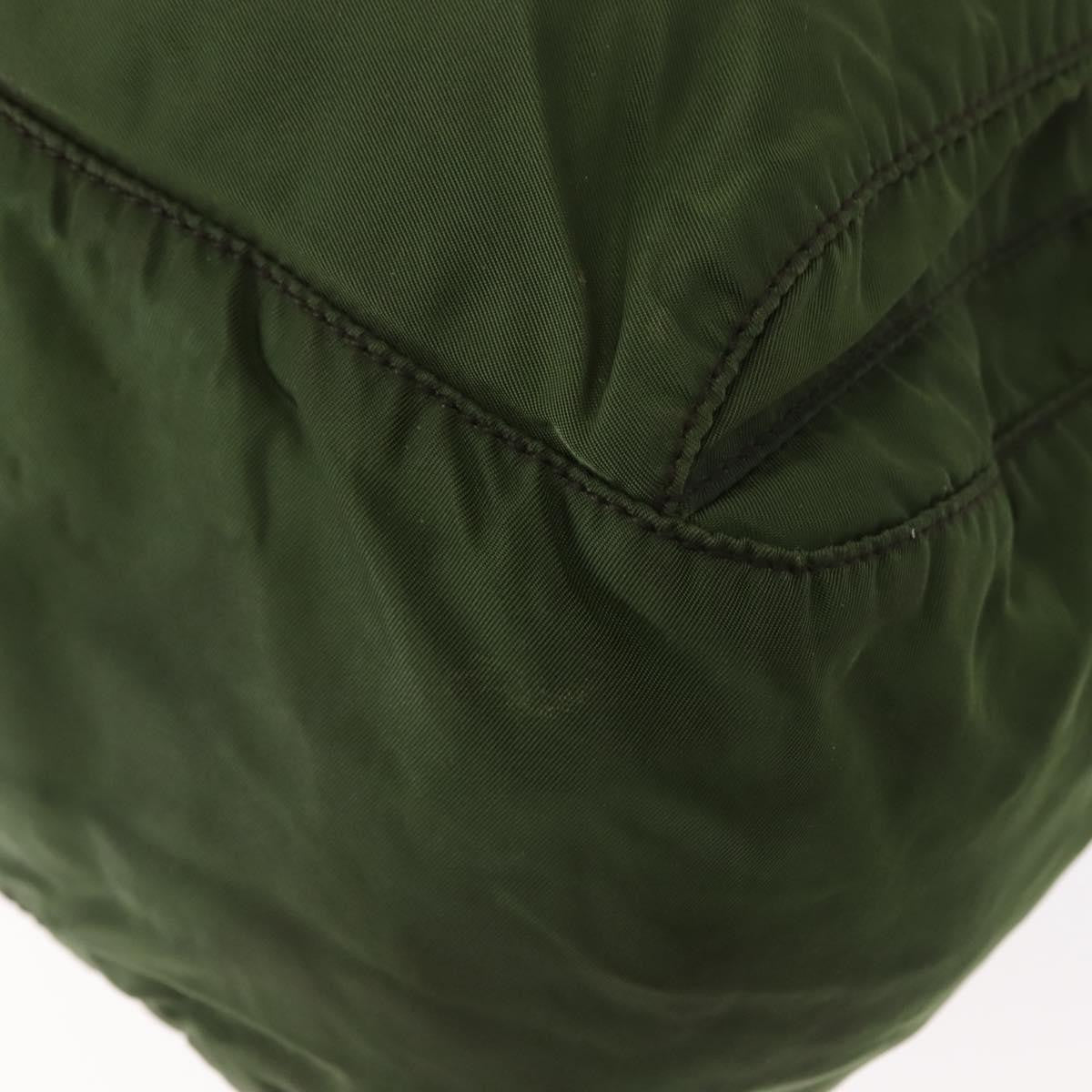 Prada Zip Buckle Messenger Bag Tessuto, KHAKI, NYLON, Crossbody bag