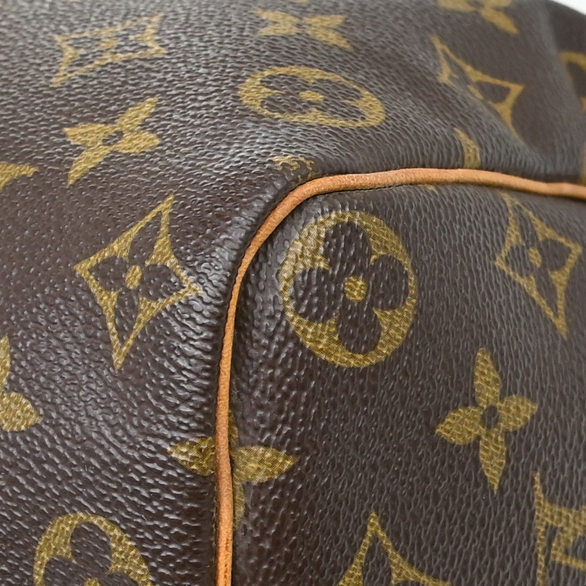 Louis Vuitton Speedy Handbag Monogram Canvas, Brown, Canvas, Handbag