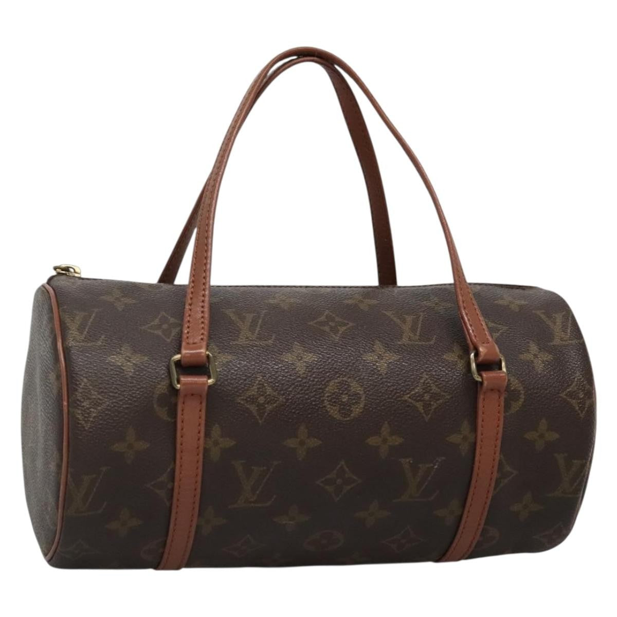 Louis Vuitton Papillon Handbag Monogram Canvas, BROWN, CANVAS, Handbag
