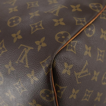 Louis Vuitton Keepall Bag Monogram Canvas, BROWN, CANVAS, Travel bag