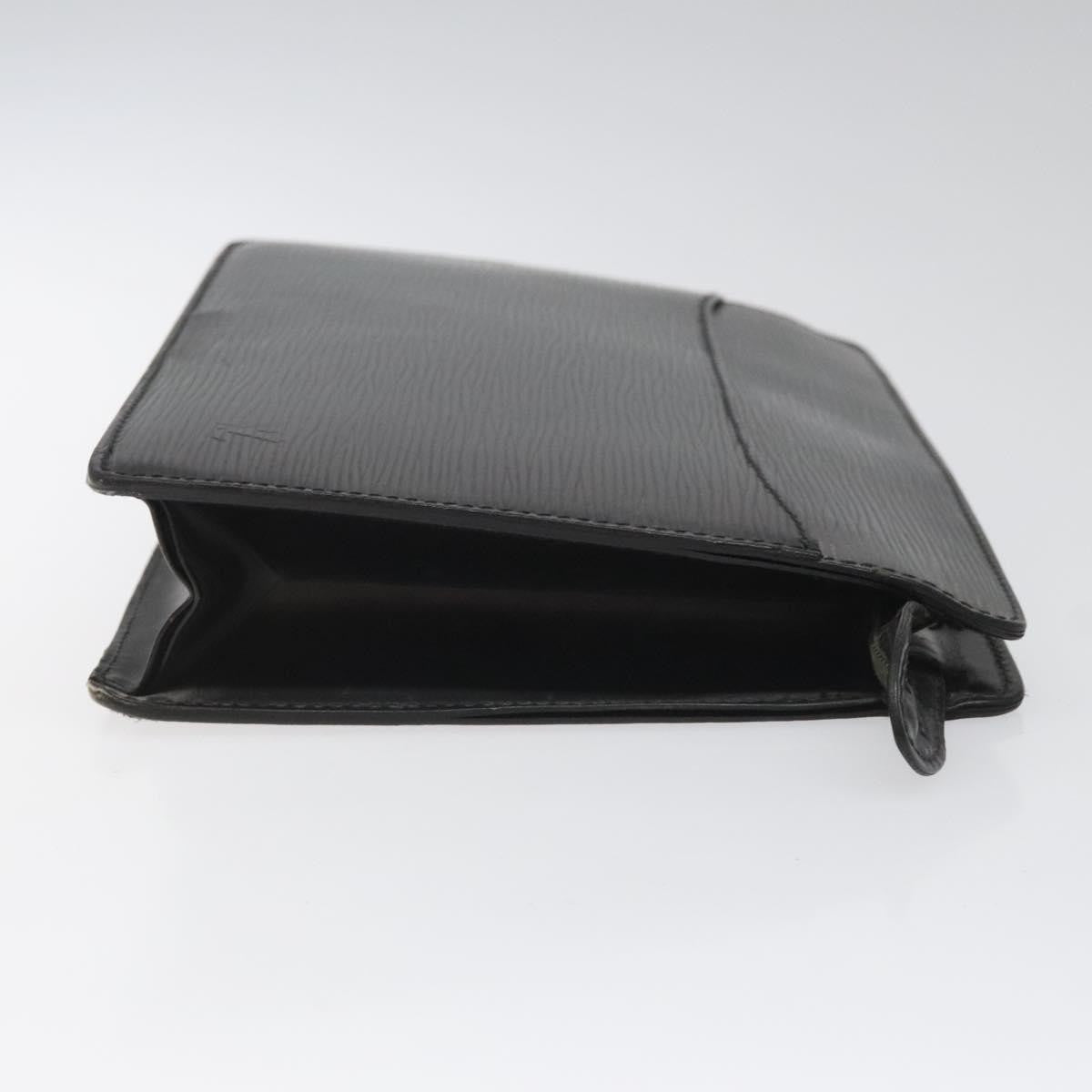 Louis Vuitton Pochette Homme Epi Leather, BLACK, LEATHER, Clutche & pouche