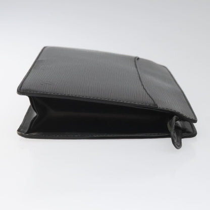 Louis Vuitton Pochette Homme Epi Leather, BLACK, LEATHER, Clutche & pouche