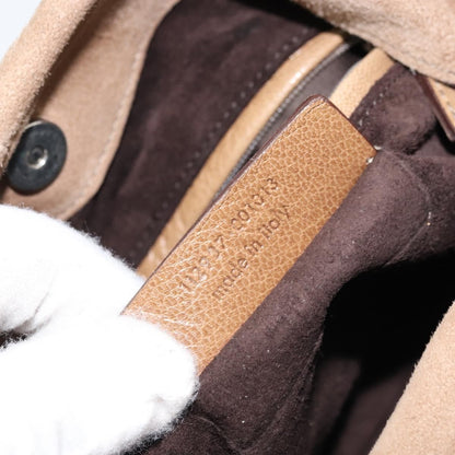 Saint Laurent Vintage Shoulder Bag Suede, BEIGE, SUEDE, Shoulder bag