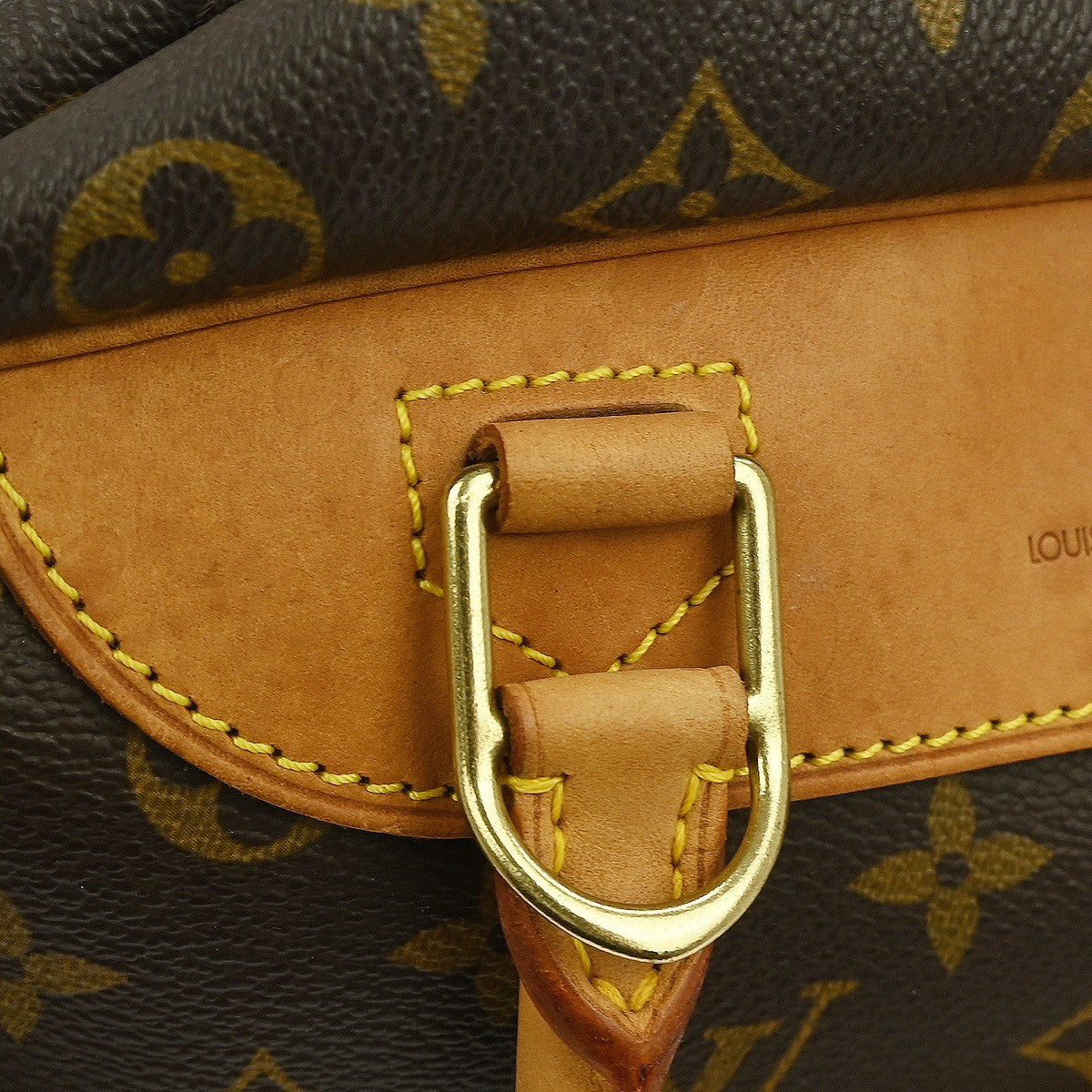 Louis Vuitton Deauville Handbag Monogram Canvas, BROWN, CANVAS, Handbag