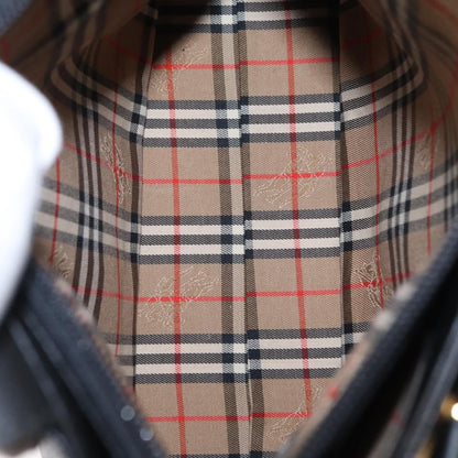 Burberry Vintage Handbag Leather, BLACK, LEATHER, Handbag