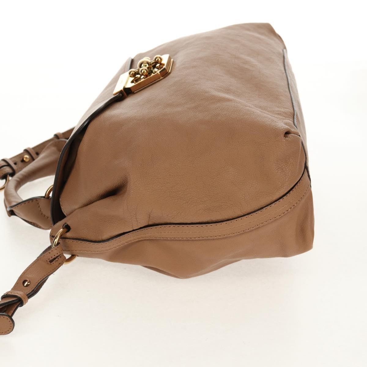 Chloe Elsie Convertible Satchel Leather, BEIGE, LEATHER, Handbag