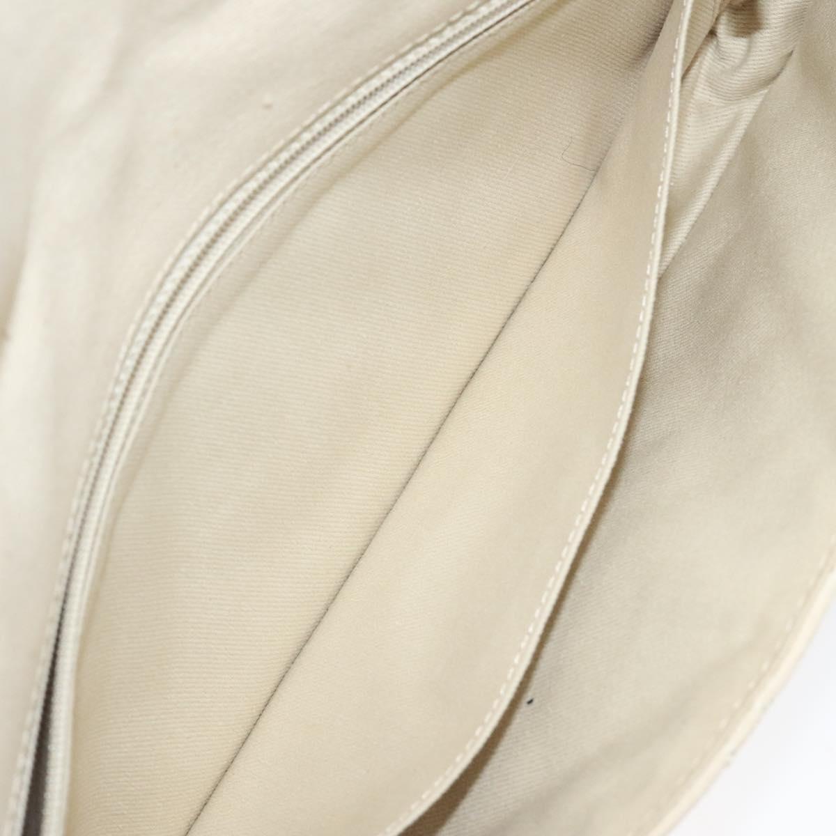 Chanel Cruise Flap Bag Quilted Canvas, ECRU, CANVAS, Clutche & pouche