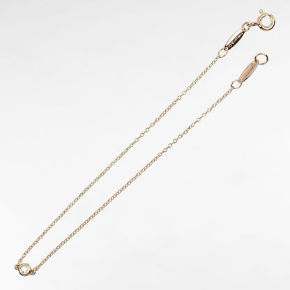 Tiffany & Co. Elsa Peretti Diamonds by the Yard 3 Stone Bracelet 18K Rose Gold with Diamonds, GOLD, ROSE_GOLD, Bracelet