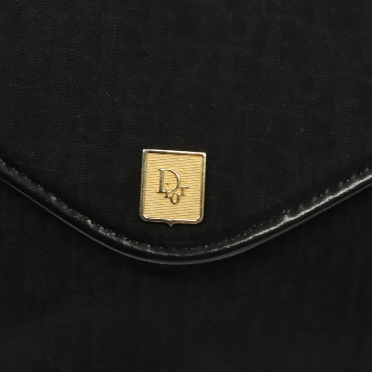 Christian Dior Vintage Trotter Pouch Diorissimo Canvas, BLACK, CANVAS, Clutche & pouche