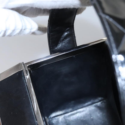 Chanel Vintage Vanity Case Patent, BLACK, PATENT_LEATHER, Toiletry Case