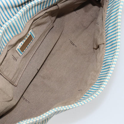 Fendi Chef Shoulder Bag Zucca Canvas, BLUE, CANVAS, Shoulder bag