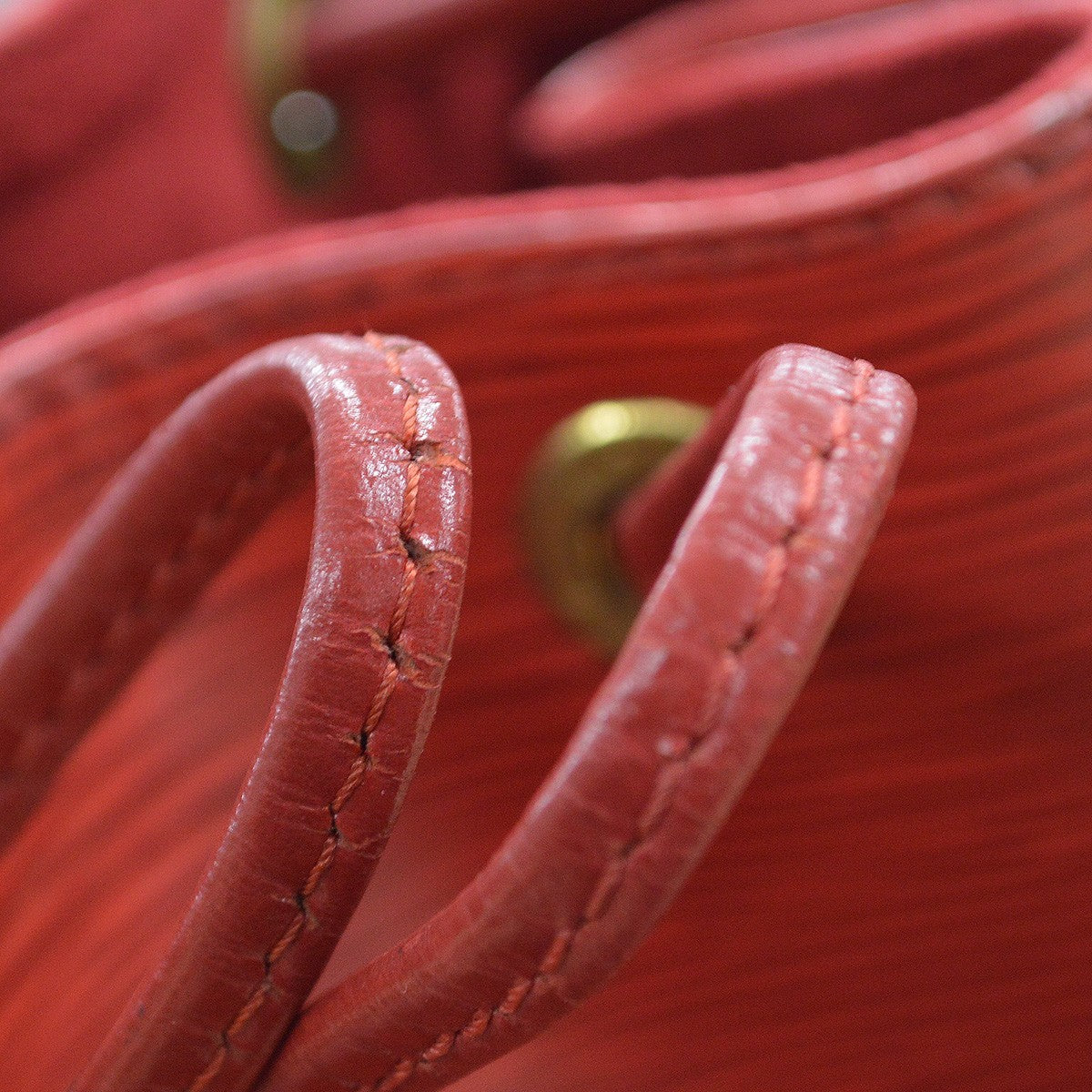 Louis Vuitton Petit Noe Handbag Epi Leather, RED, LEATHER, Shoulder bag