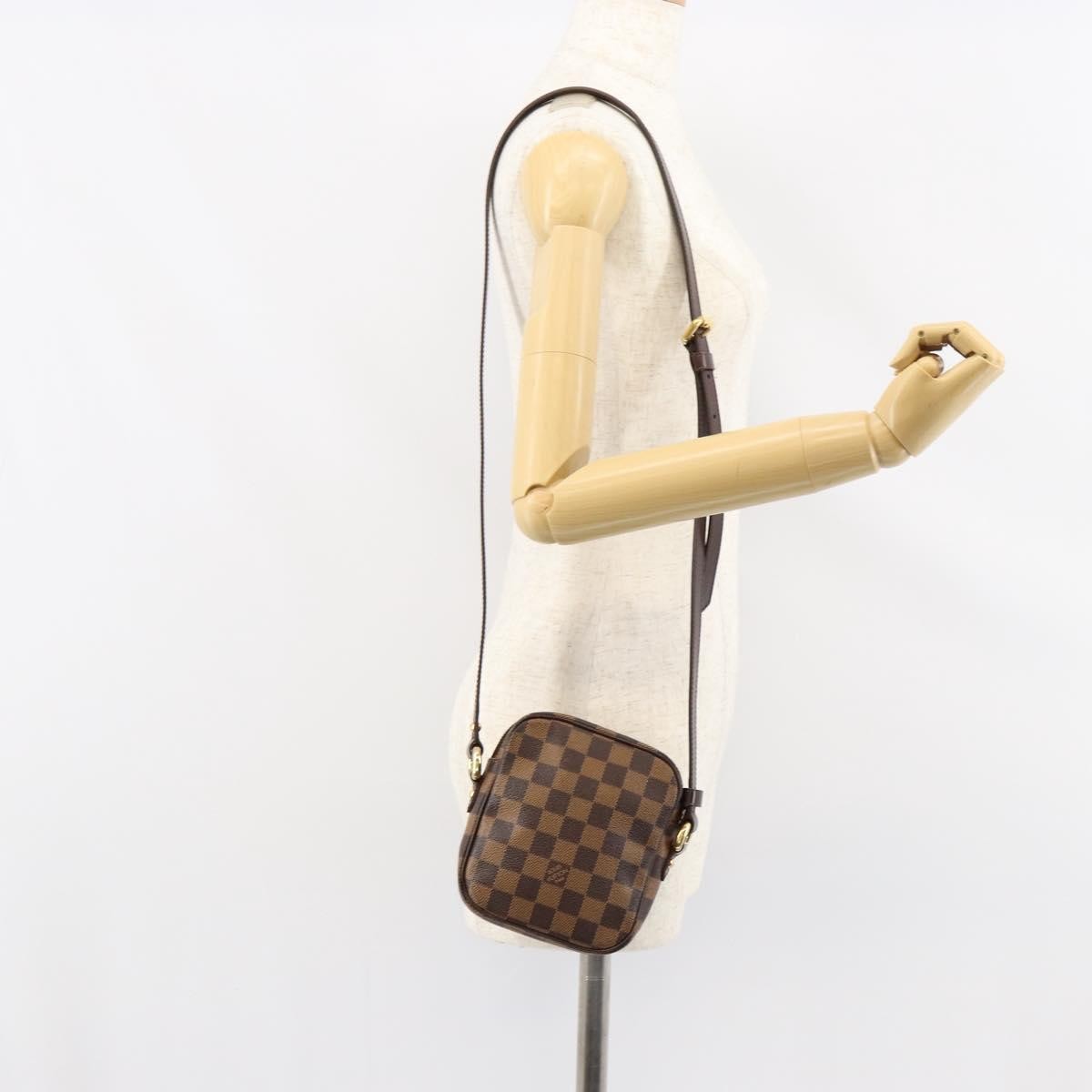 Louis Vuitton Rift Handbag Damier, BROWN, CANVAS, Shoulder bag