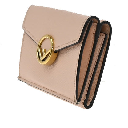 Fendi F is Fendi Trifold Wallet Leather, PINK, LEATHER, Wallets