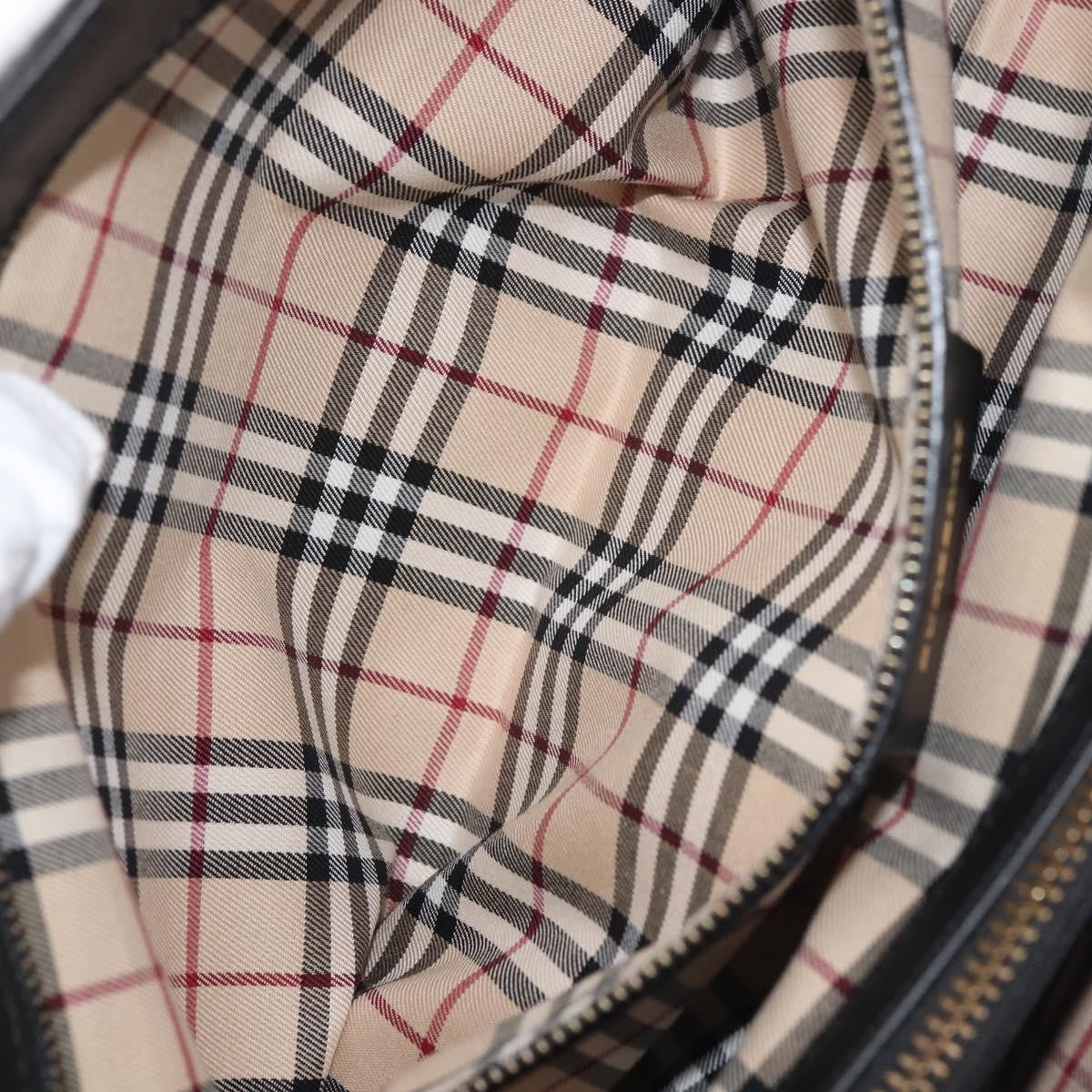 Burberry Vintage Tote Leather, BLACK, LEATHER, Tote bag