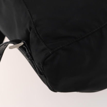 Prada Logo Backpack Tessuto, BLACK, NYLON, Backpack
