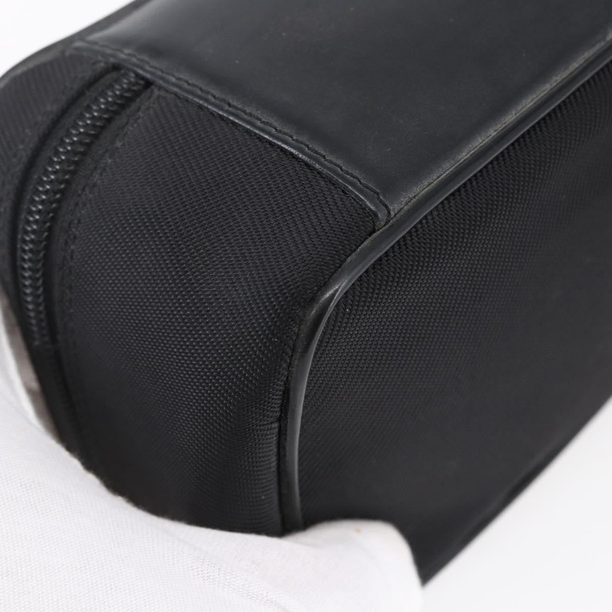 Gucci Vintage Bamboo Vanity Case Nylon, Black, Nylon, Handbag
