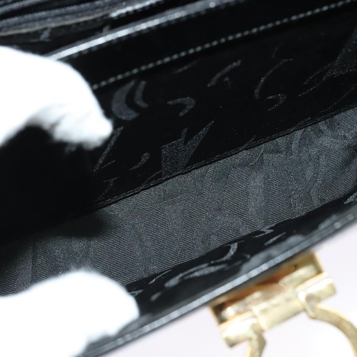 Salvatore Ferragamo Gancini Convertible Top Handle Bag Leather, BLACK, LEATHER, Handbag