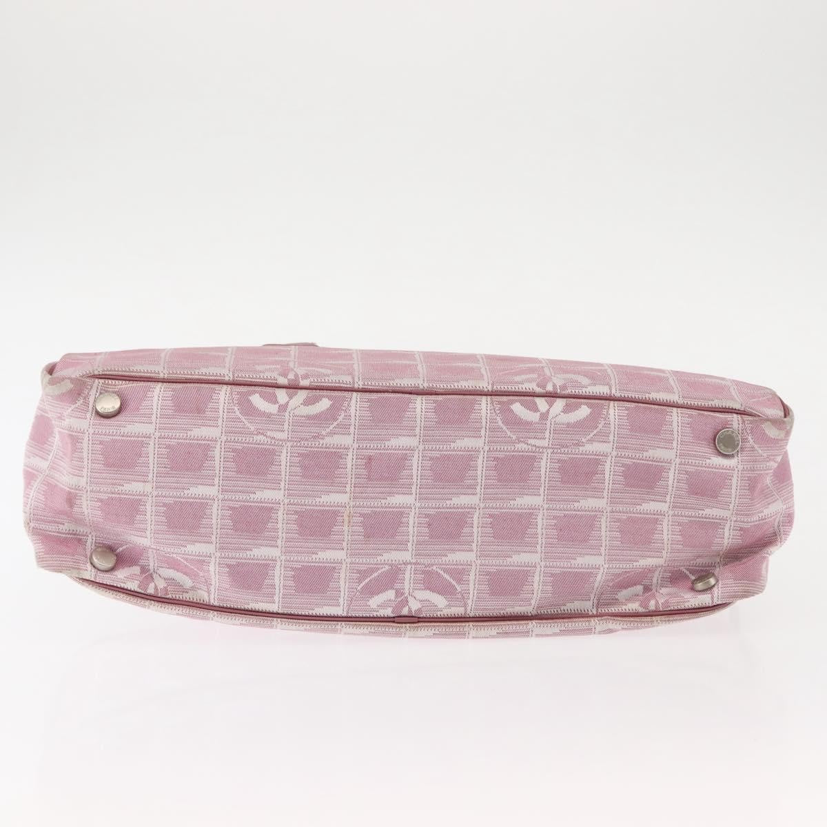 Chanel Travel Line Satchel Nylon, PINK, NYLON, Handbag