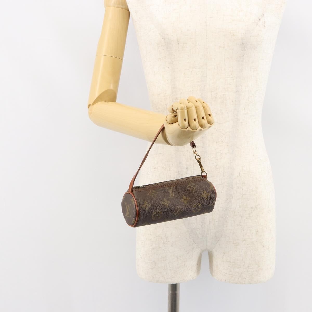 Louis Vuitton Papillon Pochette Monogram Canvas, BROWN, CANVAS, Clutche & pouche