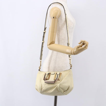Chloe Ethel Handbag Leather, WHITE, LEATHER, Handbag