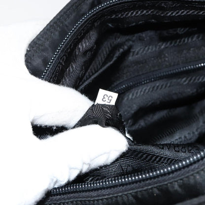 Prada Vintage Zip Tote Tessuto, BLACK, NYLON, Tote bag