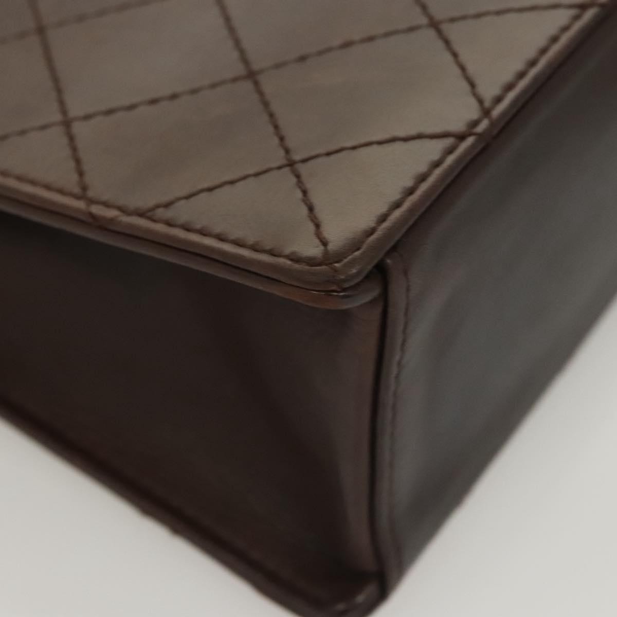 Chanel CC Flap Tote Quilted Calfskin, BROWN, LEATHER, Tote bag