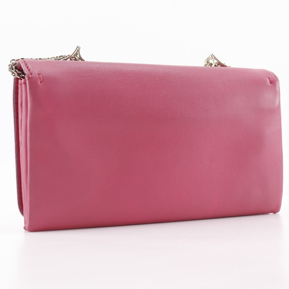 Valentino Garavani Va Va Voom Clutch Leather, PINK, LEATHER, Shoulder bag