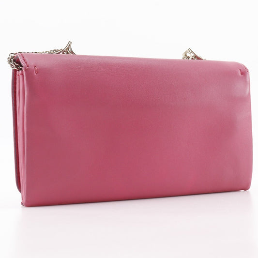 Valentino Garavani Va Va Voom Clutch Leather, PINK, LEATHER, Shoulder bag