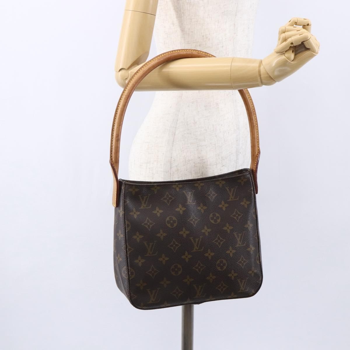 Louis Vuitton Looping Handbag Monogram Canvas, BROWN, CANVAS, Shoulder bag