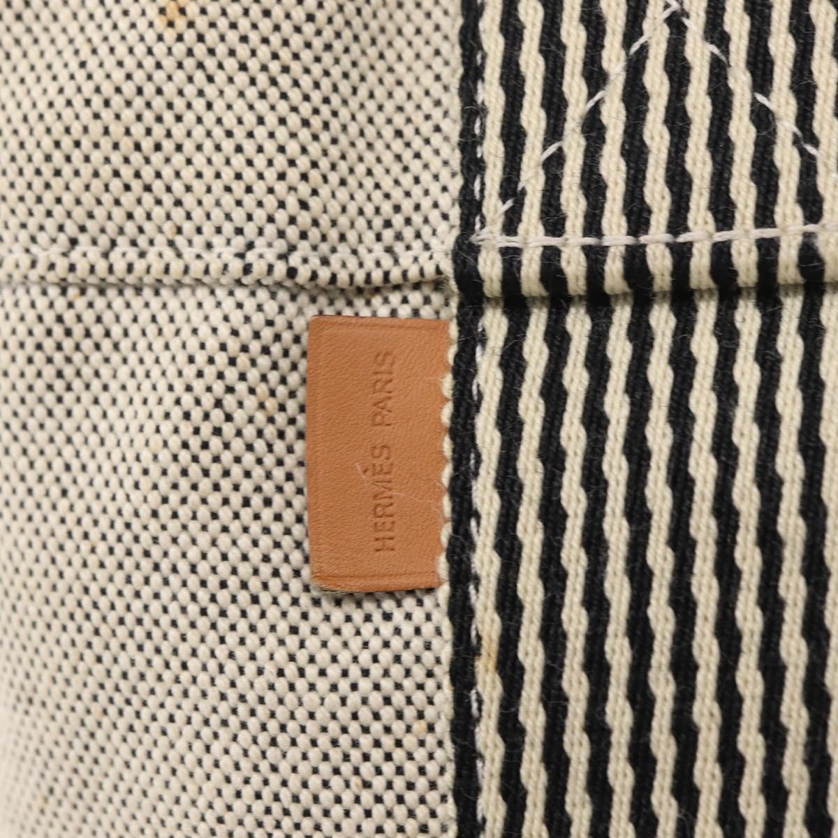 Hermes Fourre Tout Tote Canvas, GRAY, CANVAS, Tote bag