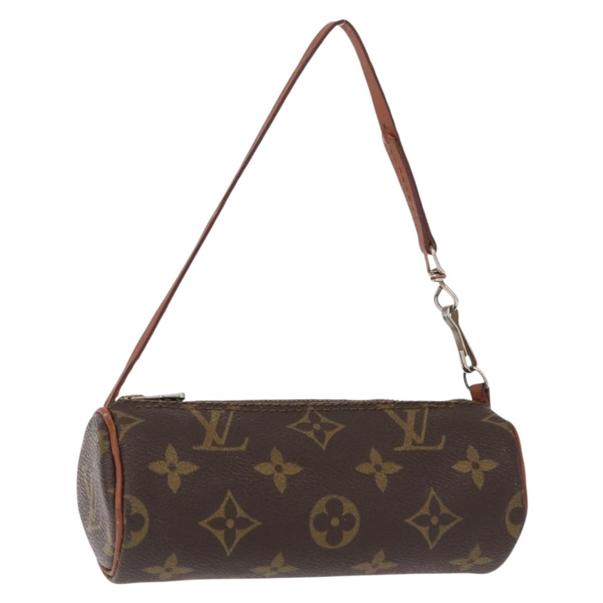 Louis Vuitton Papillon Pochette Monogram Canvas, BROWN, CANVAS, Clutche & pouche