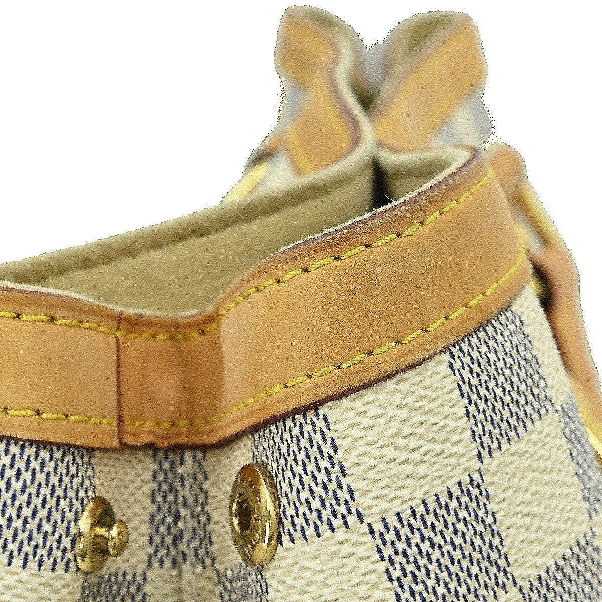 Louis Vuitton Hampstead Handbag Damier, WHITE, CANVAS, Tote bag