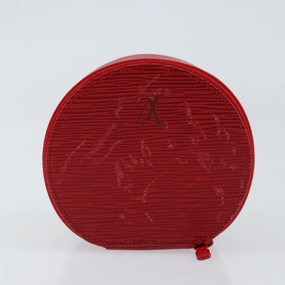 Louis Vuitton Ecrin Bijoux Pouch Epi Leather, RED, LEATHER, Jewelry set