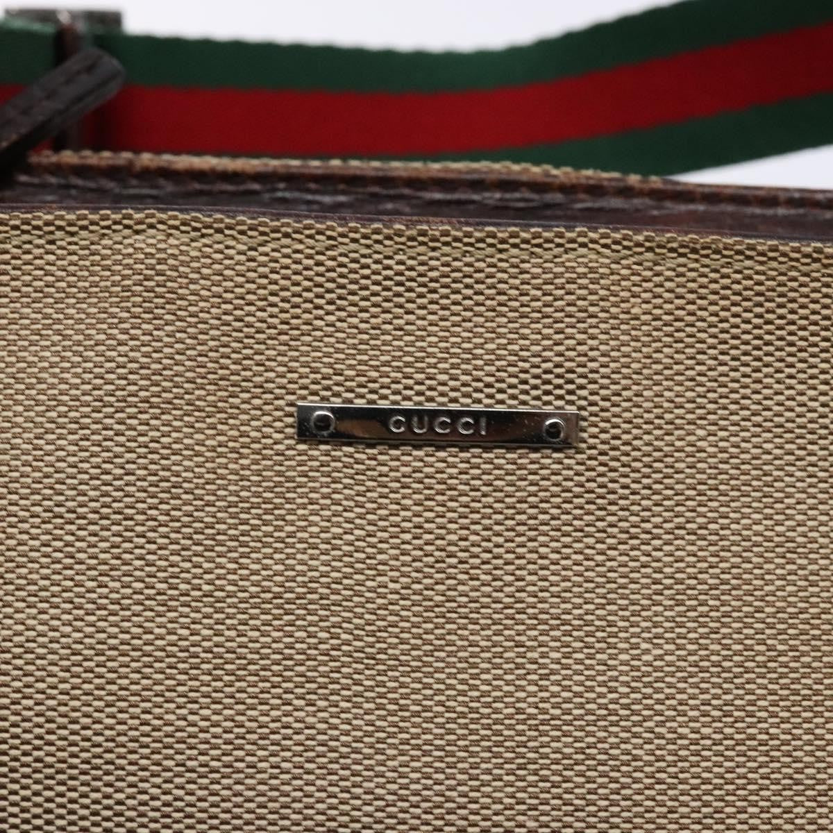 Gucci Sherry line pouch Canvas, BEIGE, CANVAS, Clutche & pouche