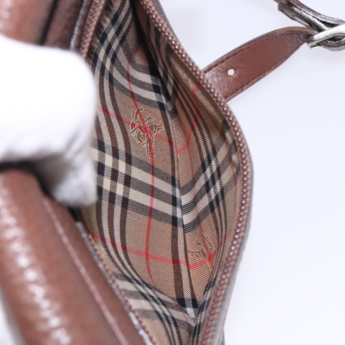 Burberry Flap Shoulder Bag Leather, BROWN, LEATHER, Shoulder bag