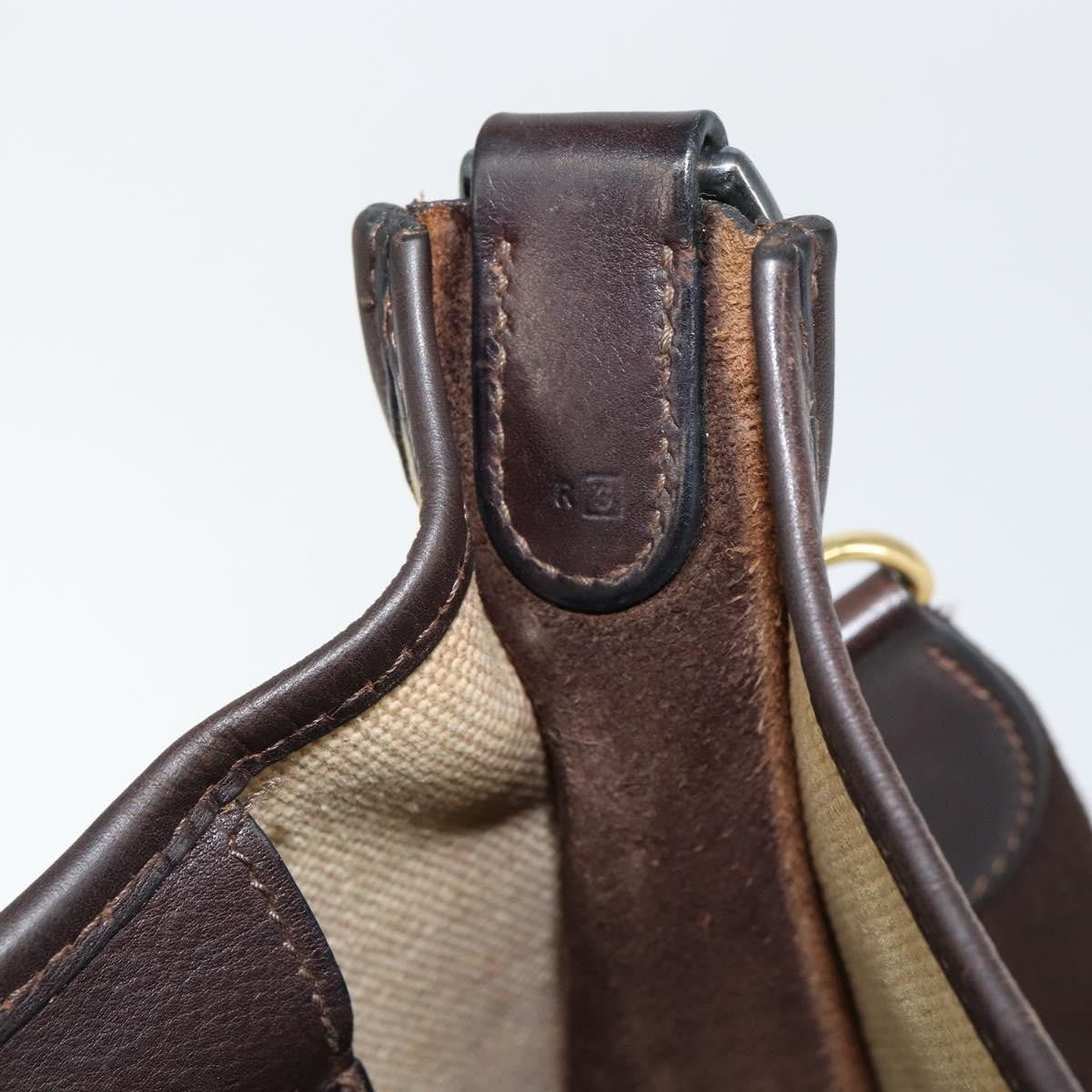 Hermes Evelyne Bag Gen III Toile and Leather, BEIGE, CANVAS, Shoulder bag