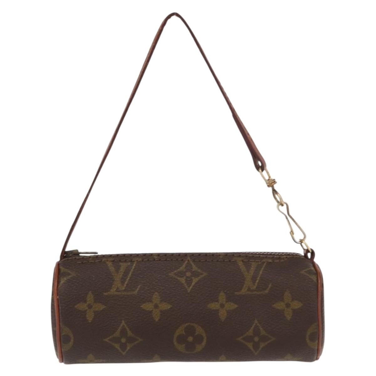 Louis Vuitton Papillon Pochette Monogram Canvas, BROWN, CANVAS, Clutche & pouche