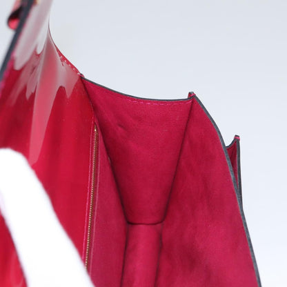Louis Vuitton Monceau Handbag Vernis, Red, Patent Leather, Handbag