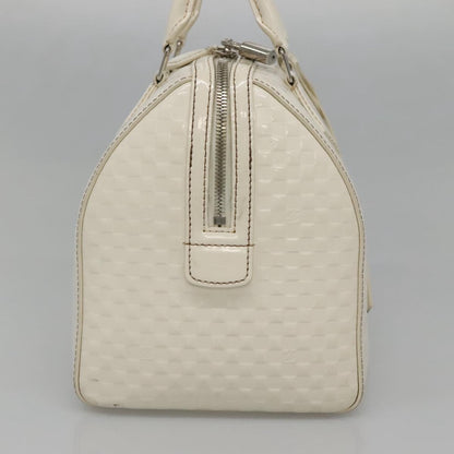 Louis Vuitton Speedy Cube Bag Damier Facette, WHITE, PATENT_LEATHER, Handbag