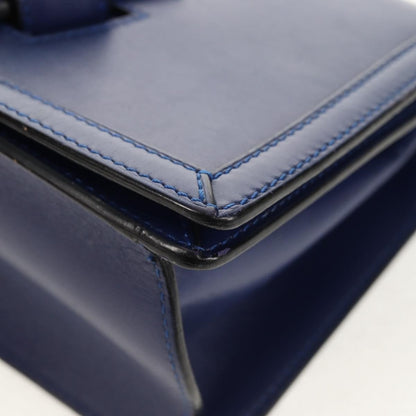 Loewe Barcelona Shoulder Bag Leather, BLUE, LEATHER, Shoulder bag