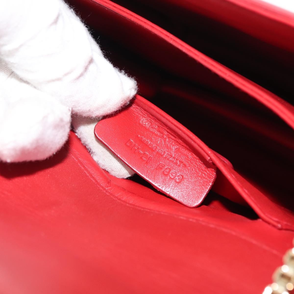 Salvatore Ferragamo Thalia Shoulder Bag Leather, RED, LEATHER, Shoulder bag