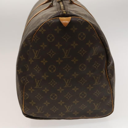 Louis Vuitton Keepall Bag Monogram Canvas, BROWN, CANVAS, Travel bag