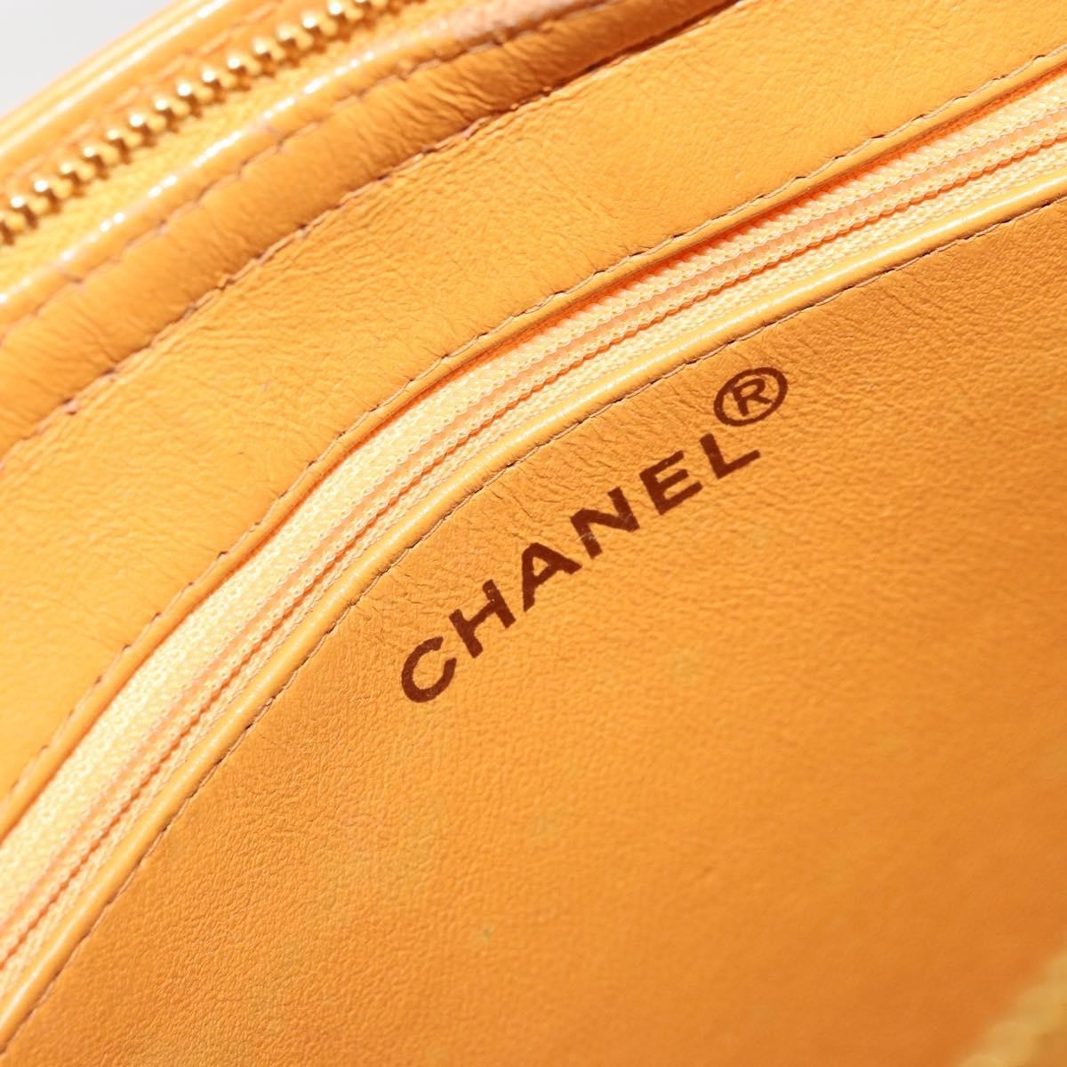 Chanel Vintage Logo Tote Leather, Camel, Leather, Tote Bag