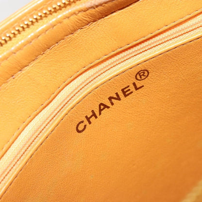 Chanel Vintage Logo Tote Leather, Camel, Leather, Tote Bag