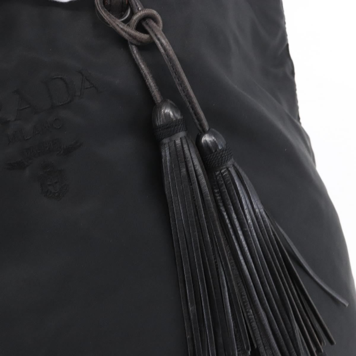 Prada Vintage Tote Nylon, BLACK, NYLON, Tote bag
