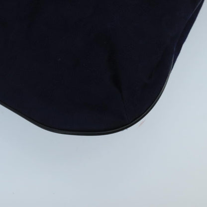 Celine C Macadam Handbag Canvas, NAVY, CANVAS, Handbag